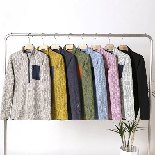 Polaire demi-zip unisexe