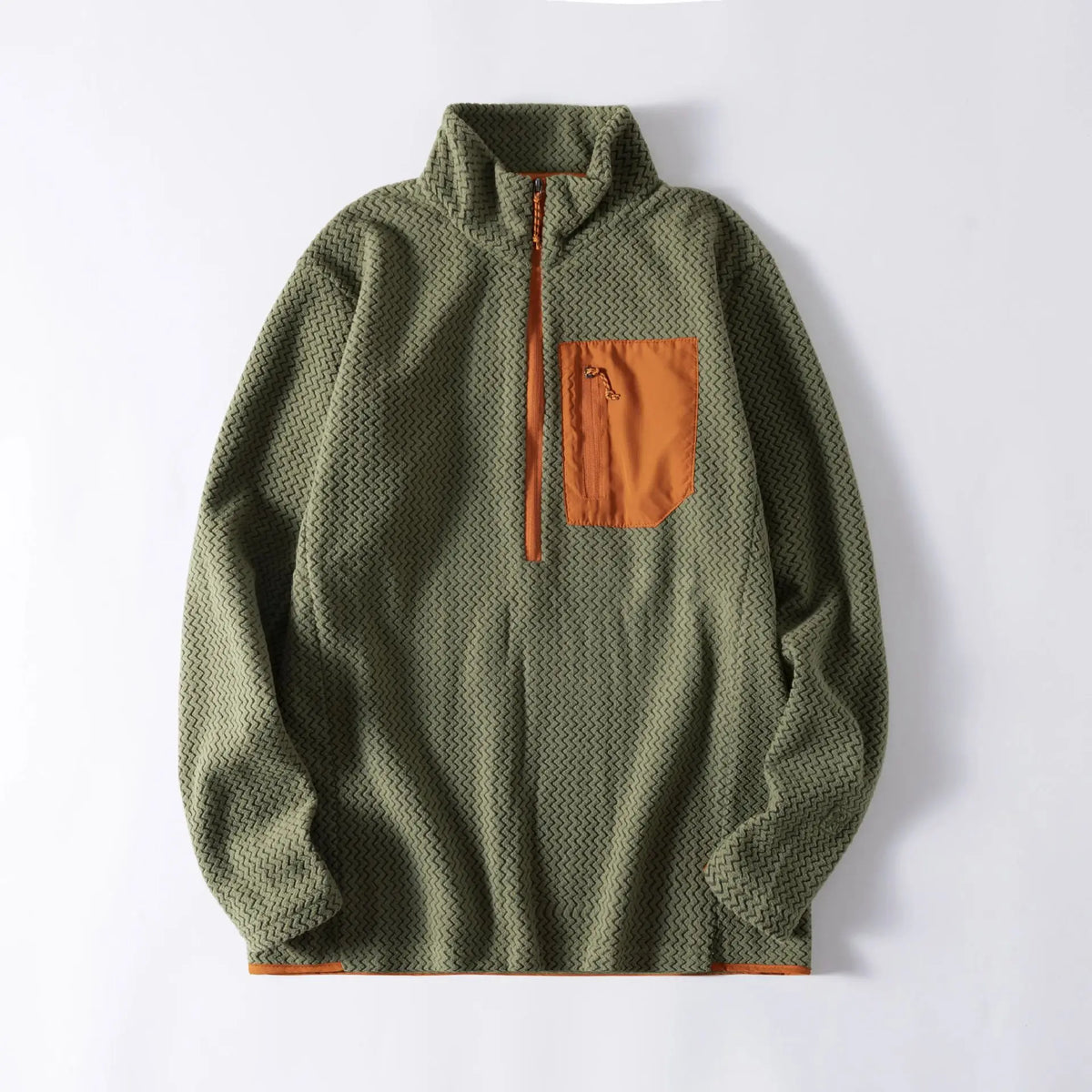 Polaire demi-zip unisexe